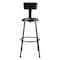 National Public Seating Black Vinyl Stool Back, 30", Stationary 6430B-10 - alternate 7